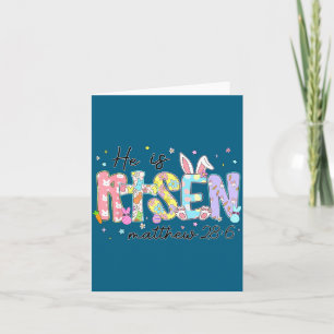 Is Kids He Risen Jezus Christelijk Gelukkig Kaart