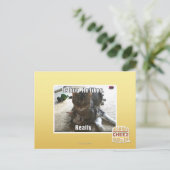 Is knuffel. Hij houdt van. Briefkaart (Staand voorkant)