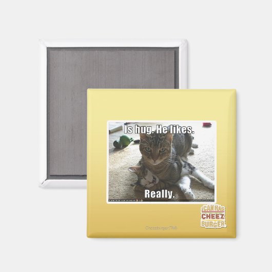 Is knuffel. Hij houdt van. Magneet (Voorkant / Achterkant)