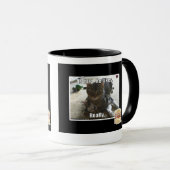 Is knuffel. Hij houdt van. Mok (Voorkant rechts)