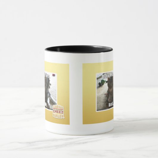 Is knuffel. Hij houdt van. Mok (Midden)