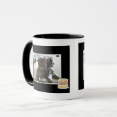 Is knuffel. Hij houdt van. Mok (Voorkant links)