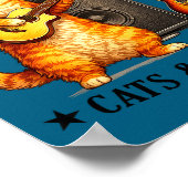 Is Leven Beter Katten Gitaren Gitarist Poster (Hoek)
