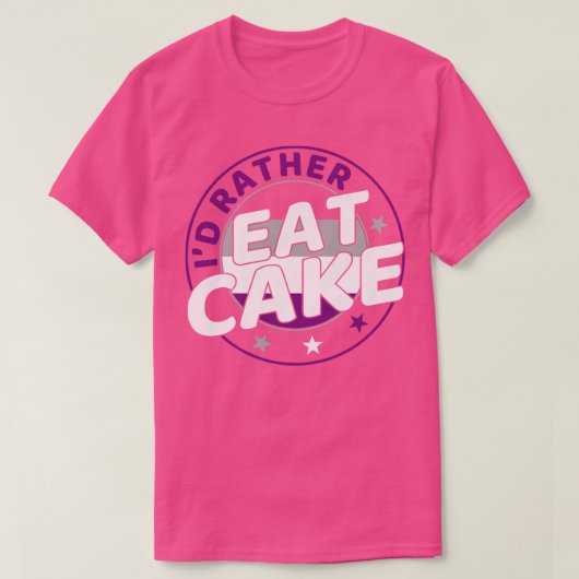 Is liever Eet Cake Grappig Ace Pride Asexual Pride T-shirt (Design voorkant)