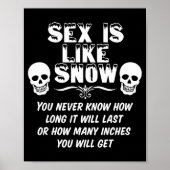 Is Like Snow You Never Know How Long It Will Last  Poster (Voorkant)