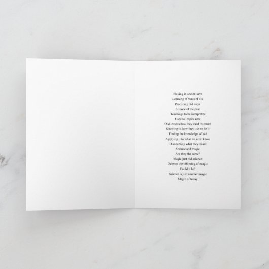 Is Magic een Wetenschap? Kaart (Binnen)