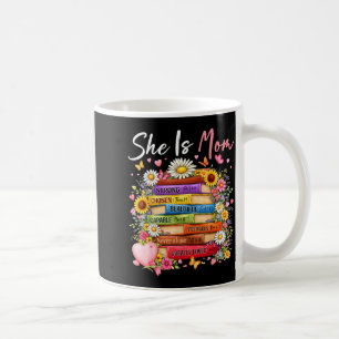 Is mama bijbelverzen bloemige boeken christelijk koffiemok