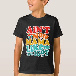 Is mama niet als degene die een grappige familiere t-shirt