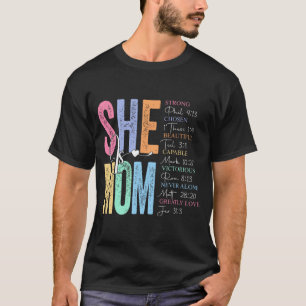 Is mama religieus geloof verzen Christelijke moede T-shirt
