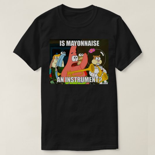 is mayonaise en instrument groot t-shirt (Design voorkant)