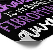 Is mijn baseline fibromyalgie bewustzijnslint poster (Hoek)