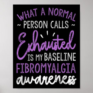 Is mijn baseline fibromyalgie bewustzijnslint poster