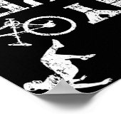 Is mijn bijenkorf OK Cycling Stunt Accidental Cras Poster (Hoek)