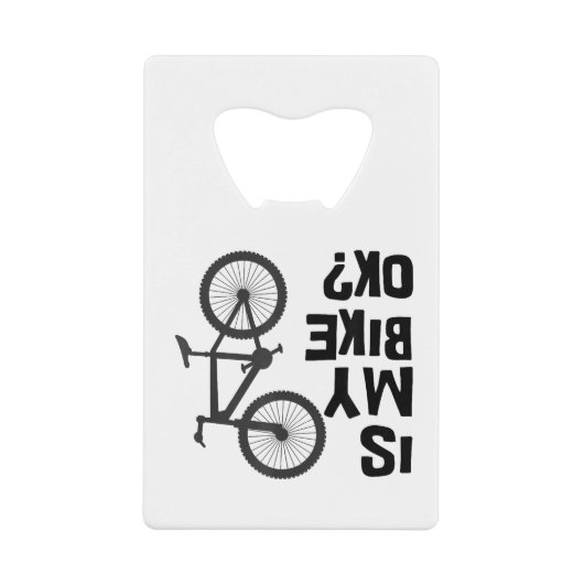 Is mijn bijk OK Funny Mountain Bike? Creditkaart Flessenopener (Voorkant)