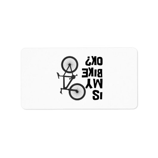Is mijn bijk OK Funny Mountain Bike? Etiket (Voorkant)
