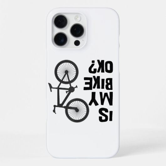 Is mijn bijk OK Funny Mountain Bike? iPhone Hoesje (Achterkant)