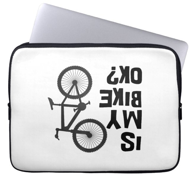 Is mijn bijk OK Funny Mountain Bike? Laptop Sleeve (Voorkant)