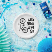 Is mijn bijk OK Funny Mountain Bike? Papieren Bordje (Feest)