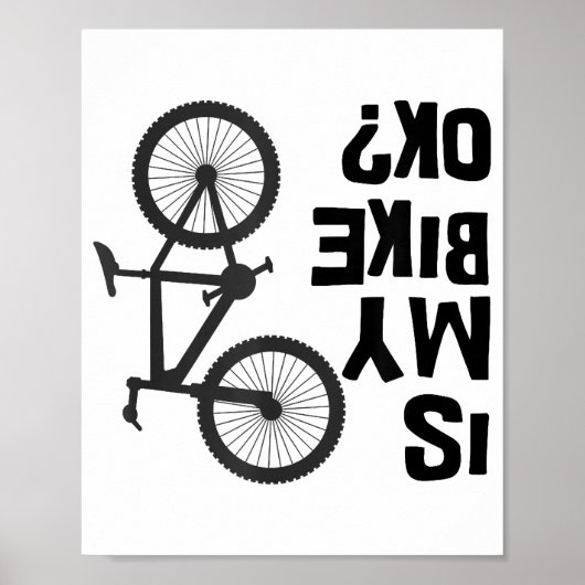 Is mijn bijk OK Funny Mountain Bike? Poster (Voorkant)