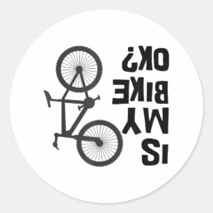 Is mijn bijk OK Funny Mountain Bike? Ronde Sticker