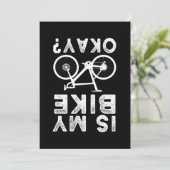 Is mijn bike OK MTB BMX Biker Bicycle Cycling Cycl Kaart (Staand voorkant)