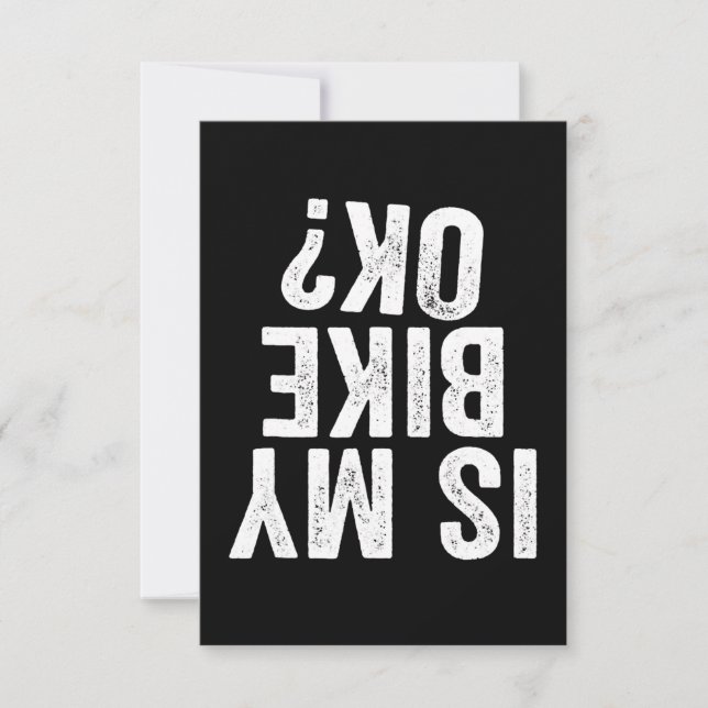 Is mijn bike oké grappige cadeau voor fietsers? (Voorkant)