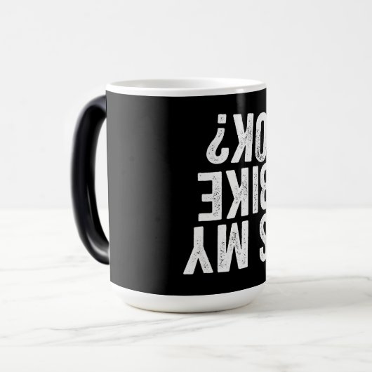 Is mijn bike oké grappige cadeau voor fietsers? magische mok (Voorkant links)