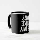 Is mijn bike oké grappige cadeau voor fietsers? mok (Voorkant links)