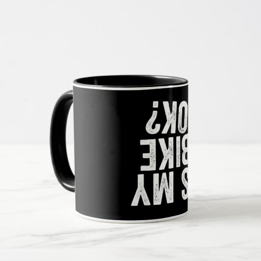 Is mijn bike oké grappige cadeau voor fietsers? mok (Voorkant links)