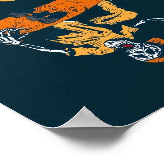 Is mijn bord in orde? Skateboard Funny Onderstebov Poster (Hoek)