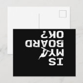 Is mijn bord OK Snowboard Freestyle Stunt Winter Briefkaart (Voorkant / Achterkant)
