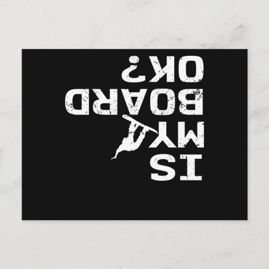 Is mijn bord OK Snowboard Freestyle Stunt Winter Briefkaart (Voorkant)