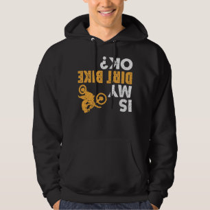 Is mijn crossmotor in orde?  Funny Upside Down Bik Hoodie
