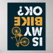Is mijn fiets in orde? Fietsen Grappig Fietser Poster (Voorkant)