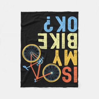 Is mijn fiets oké, Grappige fiets-humor  Fleece Deken
