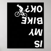 Is mijn fiets van mijn bijke Funny Mountain Road B Poster (Voorkant)