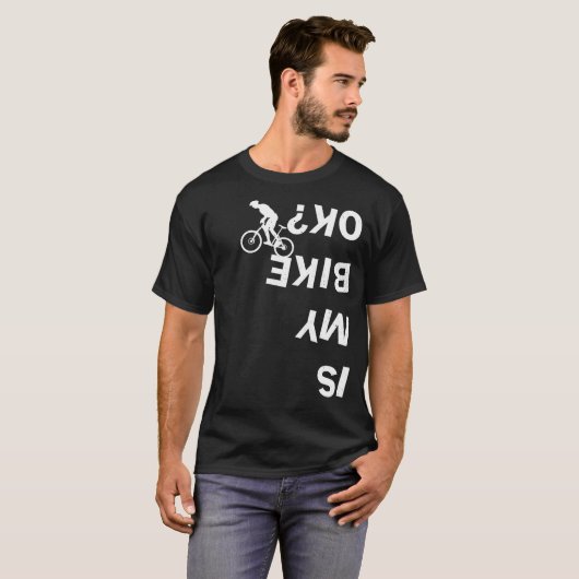 Is mijn fiets van mijn bijke Funny Mountain Road B T-shirt (Voorkant volledig)