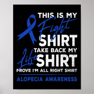 Is mijn gevecht alopecia bewustzijn als lintkrijge poster