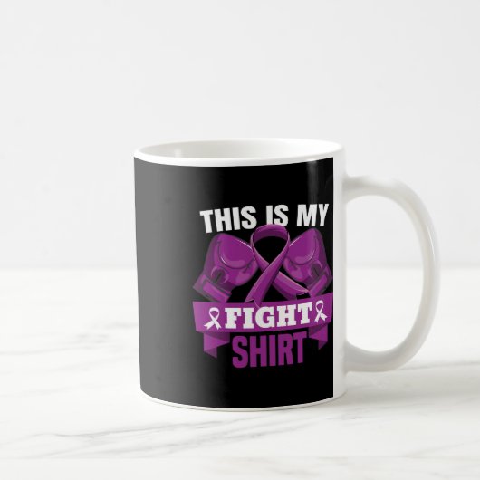 Is mijn gevecht Fibromyalgia Fighter ondersteuning Koffiemok (Rechts)