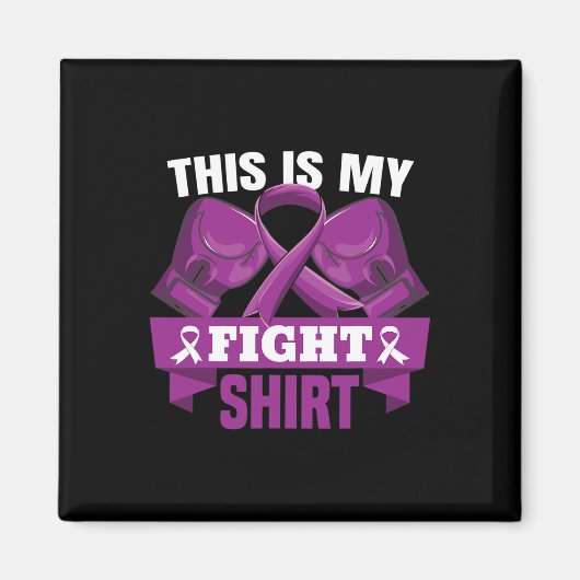 Is mijn gevecht Fibromyalgia Fighter ondersteuning Magneet (Voorkant)