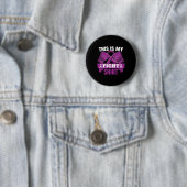 Is mijn gevecht Fibromyalgia Fighter ondersteuning Ronde Button 5,7 Cm (In situ)