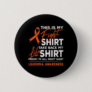 Is mijn gevecht tegen leukemie kankerbewustzijn Or Ronde Button 5,7 Cm