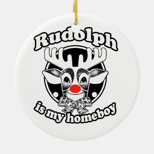 is mijn Homeboy Keramisch Ornament (Achterkant)