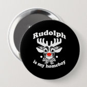 is mijn Homeboy Ronde Button 4,0 Cm (Voorkant /achterkant)