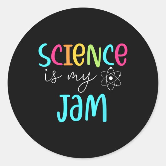 Is mijn Jam Schattigee Wetenschapsdocent waarderin Ronde Sticker (Voorkant)