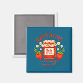 Is Mijn Jezus Jam Christelijk Geloof Magneet (Voorkant / Achterkant)