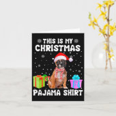 Is mijn Kerst Franse buldog hond pyjama puppy lo Kaart (Gele Bloem)
