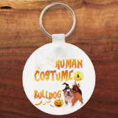 Is mijn menselijk kostuum Ik ben echt een bulldog  Sleutelhanger (Voorkant)