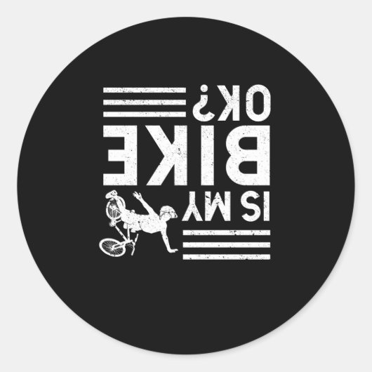 Is mijn mountainbike goed Funny fietsen? Ronde Sticker (Voorkant)