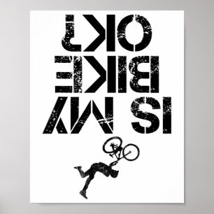 Is Mijn Mountainbike Ok Grappige Mountainbiken Wie Poster
